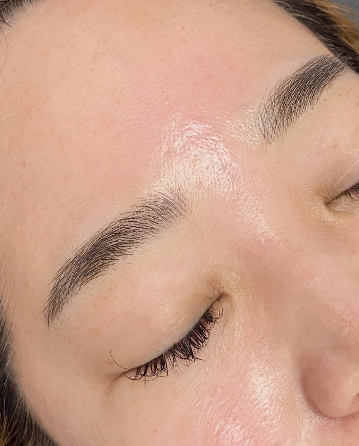 Permanent eyebrow result