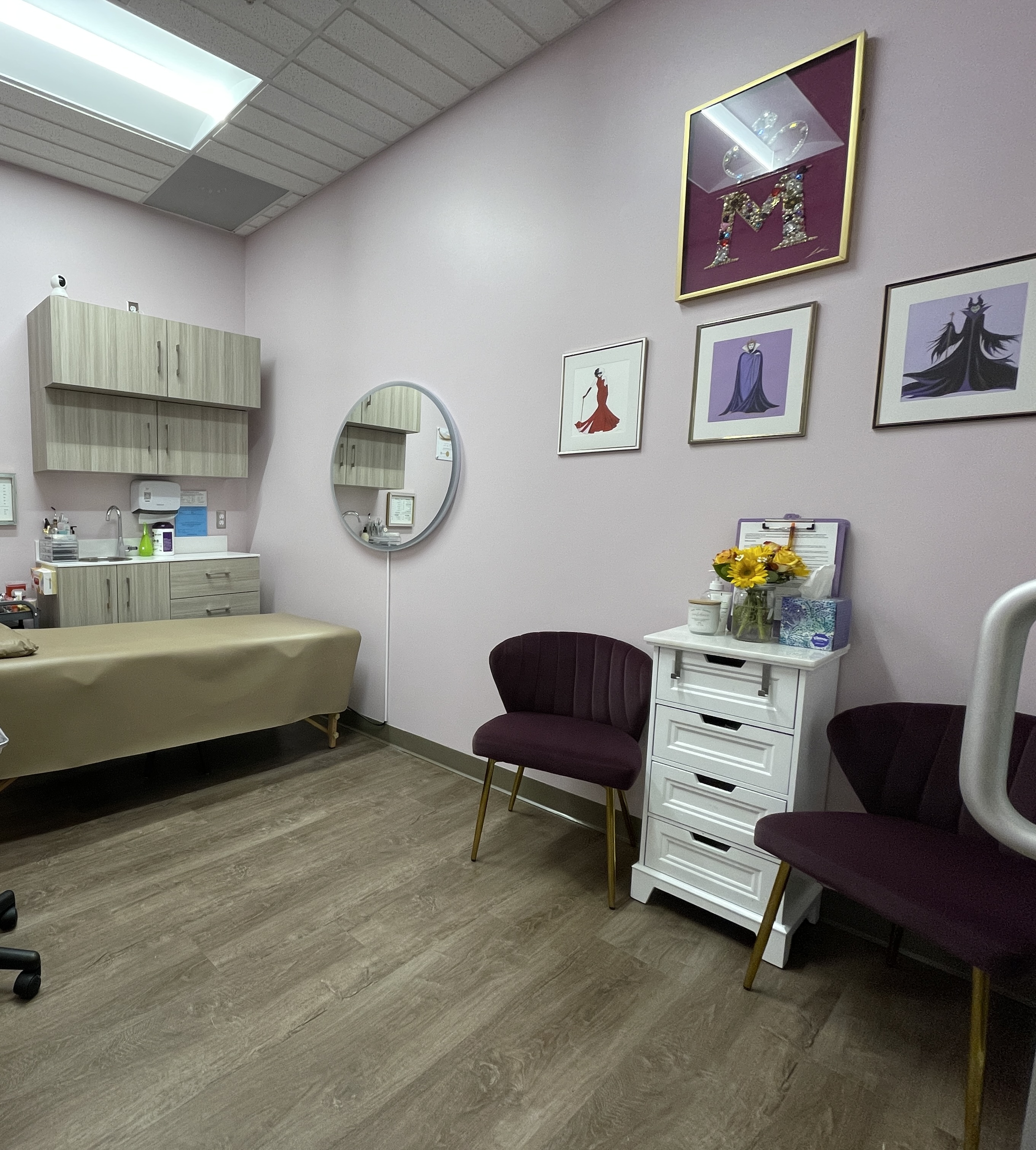 M Beauty treatment room
